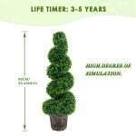 3Ft Artificial Bonsai Boxwood Topiary Tree PZ-1-48 (4)