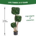 Artificial Boxwood Square Topiary Plant-PZ-1-142 (4)