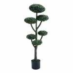 120cm artificial flat boxwood ball trees