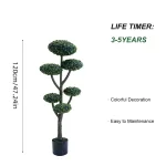 120cm artificial flat boxwood ball trees-1