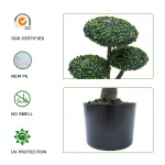 120cm artificial flat boxwood ball trees-1