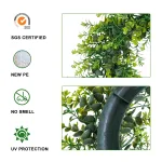 4 colors artificial green boxwood plastic wreath