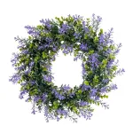 4 colors artificial green boxwood plastic wreath
