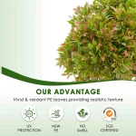 Fake Outdoor Plant for Front Door Decor