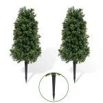 Faux Boxwood Topiary tower Bushes