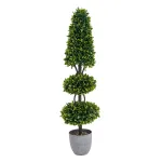 artificial boxwood tower tree-1