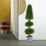 artificial boxwood tower tree-1