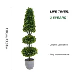 artificial boxwood tower tree-1